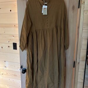 NWT ichi antiquites camel dress